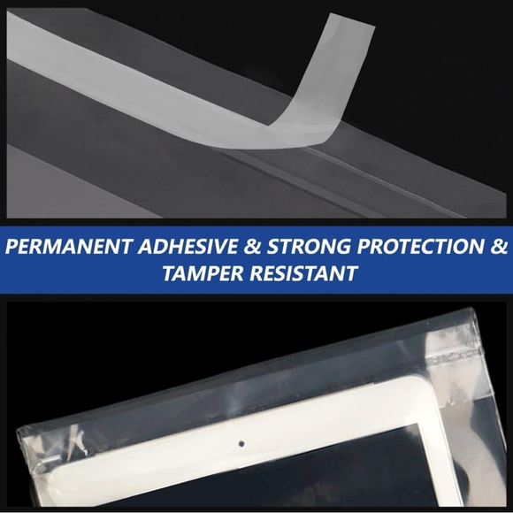 50qty 13”x10” Food Grade, Self Sealing, Poly Bags w Suffocation Warning - Picture 3 of 3